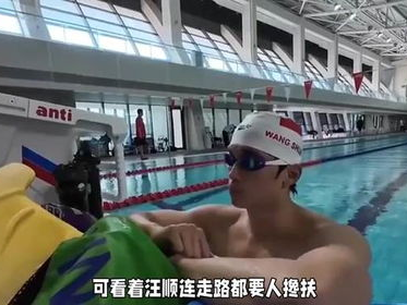 汪顺夺冠累到直不起腰队医落泪